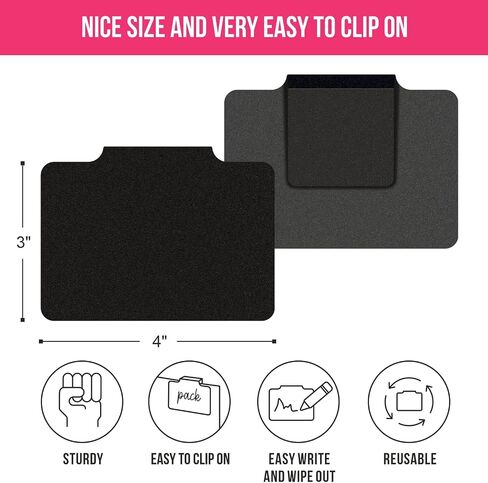 Basket Labels Clip On for Pantry Organization and Storage Baskets Bin Labels - Small Chalk Labels for Baskets - Black Bin Clip Labels for Baskets - Chalkboard Basket Tags Dry Erase Bin Labels Clip On in Kuwait