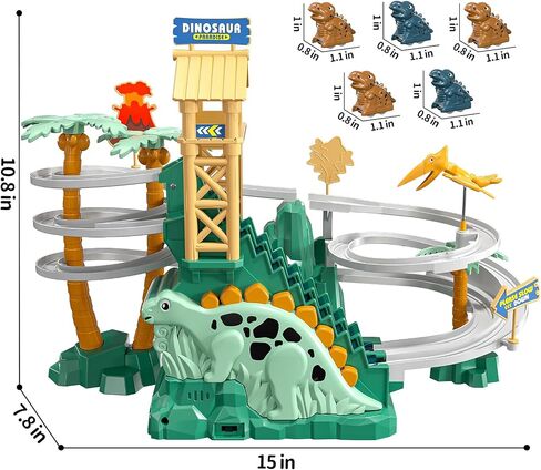 JUKUDAHU Dinosaur Climbing Slide Stair Toy for Kids Aged 3 4 5 6 7 8 in Saudi Arabia