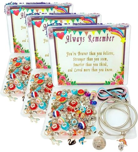 Charm Bracelet/Jewelry Making Kits for Kids Girls,Unicorn Birthday Gifts,Arts Crafts Toys for 5 6 7 8 9 12 Years Old Girls in Kuwait
