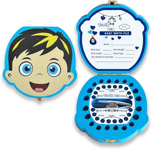 PAMBO Baby Tooth Fairy Keepsake Box | Child Tooth Saver & Holder Gift Box for Girls in Kuwait