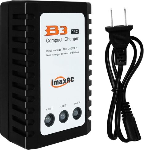 B3 Lipo Battery Charger - 2S 3S RC Balance Chargers AC 7.4-11.1V 10W with XH3P XH4P Plug for RC Car Batteries Drone Boat Airplane Truck Quadcopter Airsoft SCX24 SCX10 in Saudi Arabia