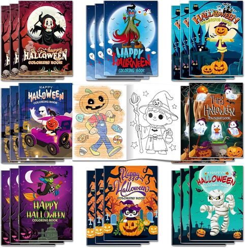 Kalysky 20Pack Mini Coloring Books for Kids Ages 4-8 (5.1 x 7 inch),Bulk Coloring Book for Toddlers Ages 2-4,Coloring Books for Kids Party Favors,Birthday Goodie Bags Stuffers for Boys Girls in Kuwait