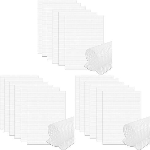 6 Pcs Plastic Canvas Sheets, 10.5x13.5In 7 Count Eye Mesh for Mask Cross Stitch, Rustproof Plastic Mesh Sheet Aquarium Dividers & DIY Crafts | Pre-Cut Smooth-Edged Needlepoint Canvas in Saudi Arabia
