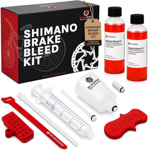 Bleed Kit for Shimano Hydraulic Mountain Bike MTB Brakes with 120ml Mineral Oil in Kuwait