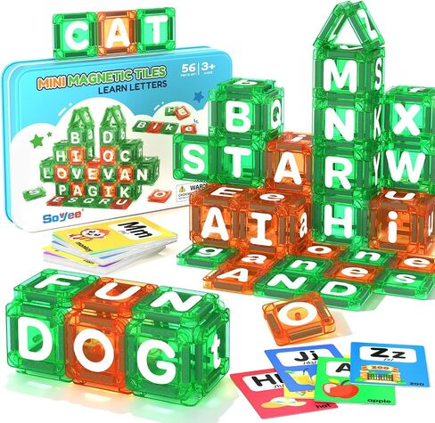 Magnetic Tiles Learn Letters Magnetic Building Blocks for Kids Ages 3-12 in Kuwait