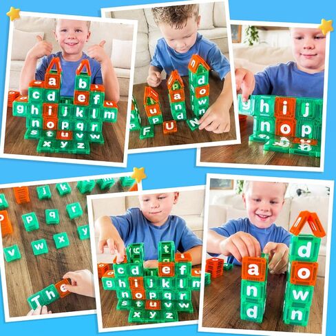 Magnetic Tiles Learn Letters Magnetic Building Blocks for Kids Ages 3-12 in Kuwait