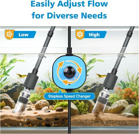 fishkeeper 6 in 1 Electric Aquarium Gravel Cleaner, Fish Tank Cleaner Kit in Saudi Arabia
