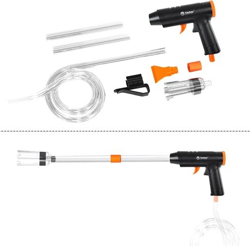 Yaubay 132GPH Manual Aquarium Gravel Cleaner, Fish Tank Siphon Vacuum Cleaner with Adjustable Water Flow for Cleaning Dirt, Water Change & Wash Sand Aquarium Cleaning Tools in Saudi Arabia
