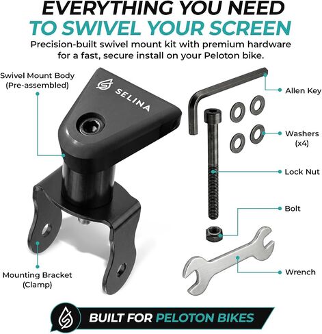 SELINA Screen Swivel Mount | Pivot Arm for Bike Screen | 360 Degree Turn | Easily Adjust & Rotate Your Screen | Accessories in Kuwait