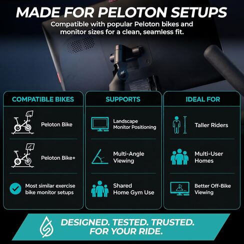 SELINA Screen Swivel Mount | Pivot Arm for Bike Screen | 360 Degree Turn | Easily Adjust & Rotate Your Screen | Accessories in Kuwait