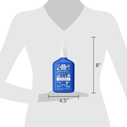 Hempz Vanilla Bean & Coconut Snowball Deodorizing Dog Spray, 8.5 fl.oz. in Saudi Arabia