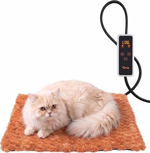 Toozey Pet Heating Pad, Heated Pet Mat, 6 Heat Settings, Timer, 28 x 20 in in Kuwait