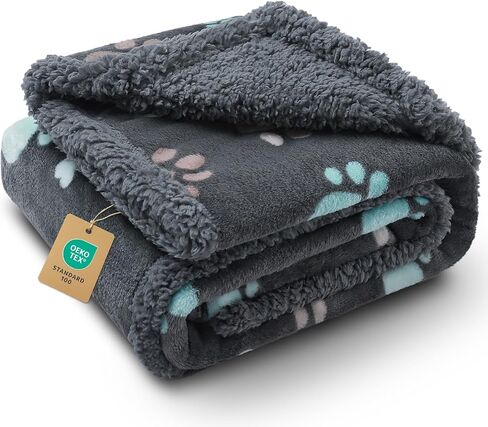 Luciphia Waterproof Dog Blanket Reversible Sherpa Fleece for Small Dogs Cat in Kuwait
