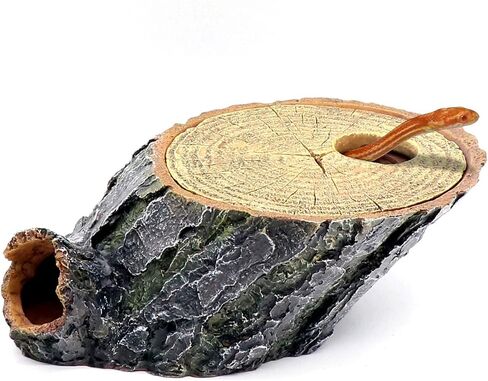 Gecko Hide Shale Scape Step Ledge, Reptile Cave Hideout Tank Accessories Decorations, Great for Reptiles, Amphibians, Leopard Gecko, Lizard, Frogs, Turtle (Small-7.3 * 4.4 * 3) in Kuwait