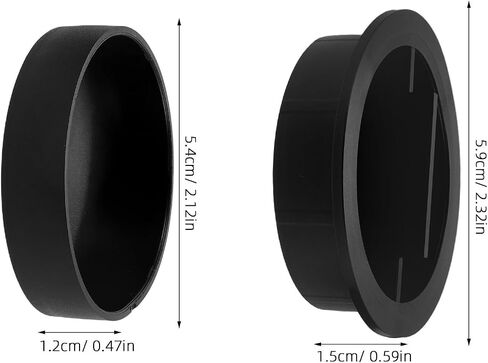 SMASOLO 2 Inch Telescope Eyepiece Dust Caps 2 Pack Plastic Black in Saudi Arabia