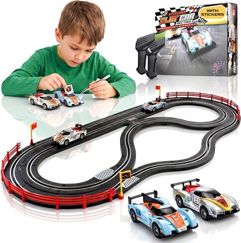 Slot Car Race Track Sets, Electric Race Car Track Set, 2 High Speed Tracks in Saudi Arabia