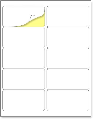 200 Sheets, Printable White Sticker Paper, Laser/Inkjet Printing - Matte, Letter Size (8.5" x 11") in Kuwait