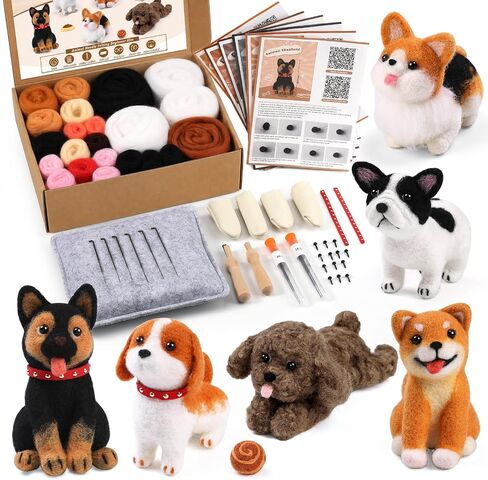 Mayboos 6 Pcs Needle Felting Kit, Felting Kits for Beginners (Cute Cat) in Saudi Arabia