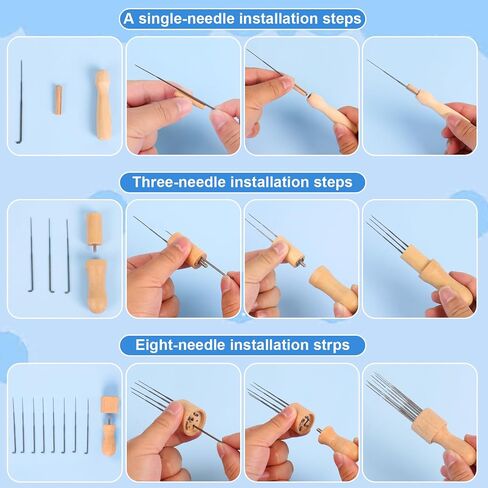 Needle Felting Kits, 108 Pcs Felting Tool Supplies with 36/38/40/42 Gauge in Saudi Arabia