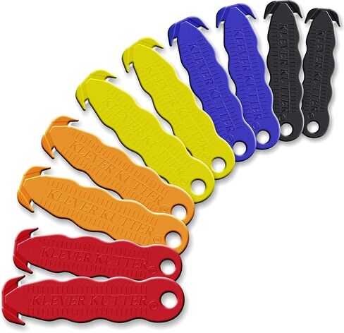 فتاحة عبوات من الفولاذ المقاوم للصدأ من Klever Innovations، قطاعة أدوات آمنة بألوان متنوعة 5 قطع، KLEVER - 5/PACK MIX in Kuwait