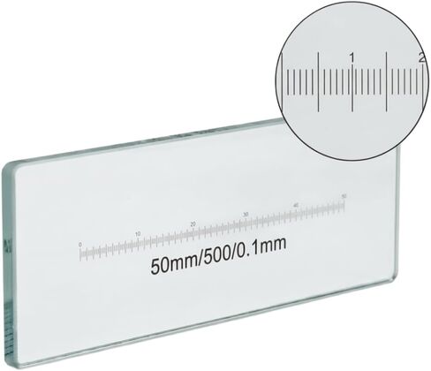 50mm 0.1mm Scale Division Slide 1-Axis Stage Micrometer for Microscope Measurement Calibration in Saudi Arabia