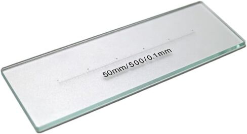 50mm 0.1mm Scale Division Slide 1-Axis Stage Micrometer for Microscope Measurement Calibration in Saudi Arabia