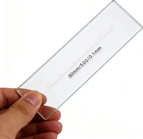50mm 0.1mm Scale Division Slide 1-Axis Stage Micrometer for Microscope Measurement Calibration in Saudi Arabia