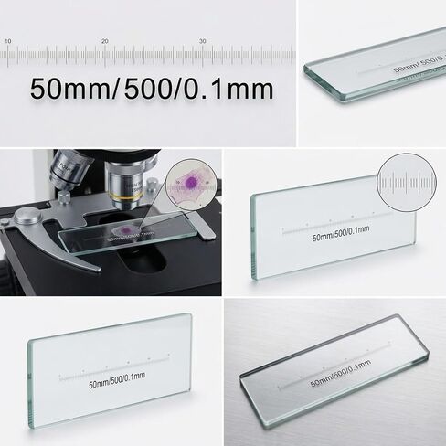 50mm 0.1mm Scale Division Slide 1-Axis Stage Micrometer for Microscope Measurement Calibration in Saudi Arabia