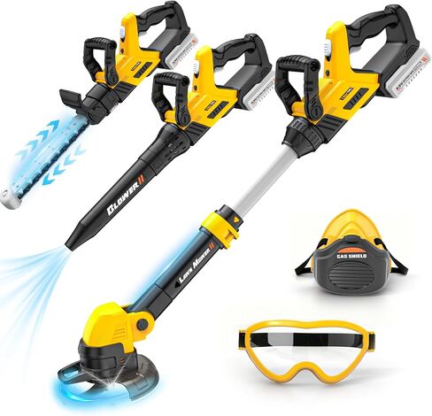 3-IN-1 Toddler Tool Set, Weed Wacker Toy, Kids Leaf Blower & Hedge Trimmer in Kuwait