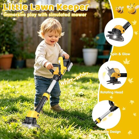 3-IN-1 Toddler Tool Set, Weed Wacker Toy, Kids Leaf Blower & Hedge Trimmer in Kuwait