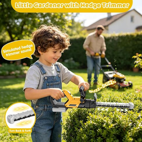 3-IN-1 Toddler Tool Set, Weed Wacker Toy, Kids Leaf Blower & Hedge Trimmer in Kuwait