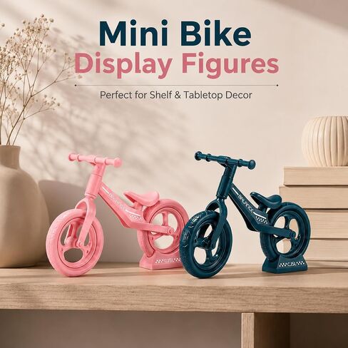 2 Pack Mini Finger Mountain Bikes, Black & Blue, Desktop Cycling Figures in Saudi Arabia