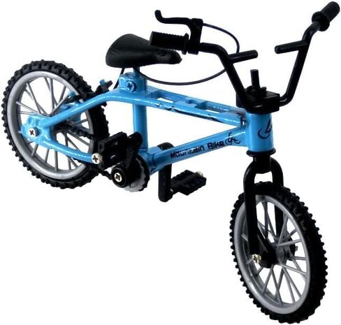 1/18 Scale Mini Diecast Mountain Bike, Finger Bicycle Model, Desktop Decor Art Craft (Blue) in Saudi Arabia