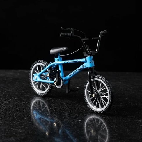 1/18 Scale Mini Diecast Mountain Bike, Finger Bicycle Model, Desktop Decor Art Craft (Blue) in Saudi Arabia