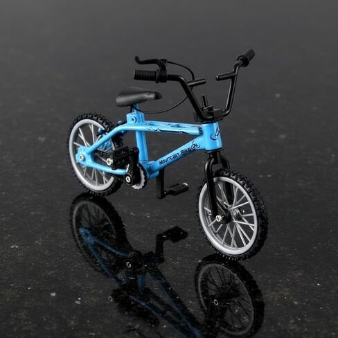 1/18 Scale Mini Diecast Mountain Bike, Finger Bicycle Model, Desktop Decor Art Craft (Blue) in Saudi Arabia