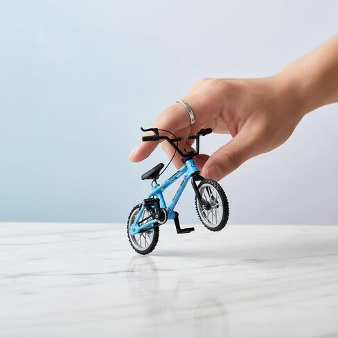 1/18 Scale Mini Diecast Mountain Bike, Finger Bicycle Model, Desktop Decor Art Craft (Blue) in Saudi Arabia