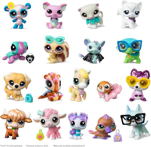 Littlest Pet Shop - Pet Surprise Three Pack - Series 5 - Gen 7 Authentic LPS Bobble Head Toy Figure, Collectible Toy Animal, Ages 4+ in Kuwait