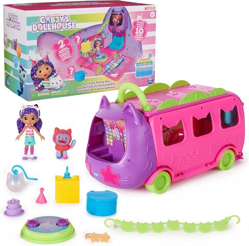 Gabby's Dollhouse Celebration Party Bus, Transforming Playset with Gabby DJ in Kuwait