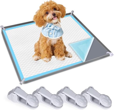 Dog Pee Pad Holder, 24" x 24" Silicone Dog Potty Tray, Puppy Pad Holder in Saudi Arabia