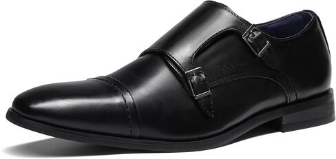 Bruno Marc Men's Dress Loafer Shoes Monk Strap Slip On Loafers in Saudi Arabia