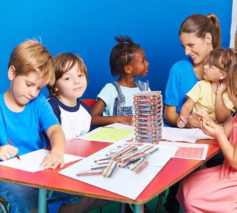 Madisi Crayons Bulk Pack, Regular Size, 3 Colors, 300 Packs, 900 Count in Kuwait