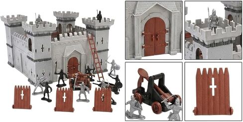 Medieval Castle Playset 7.1in Self-Assembly Model Toy in Kuwait