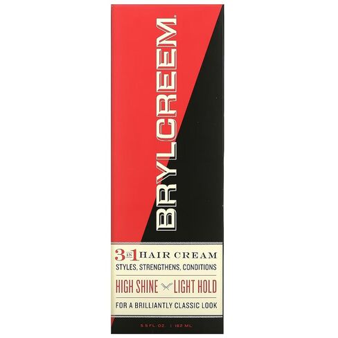 Brylcreem 3-in-1 Original High Shine Men's Hair Cream for Styling, Strengthening, and Conditioning, Alcohol-Free, 5.5 Ounce in Kuwait