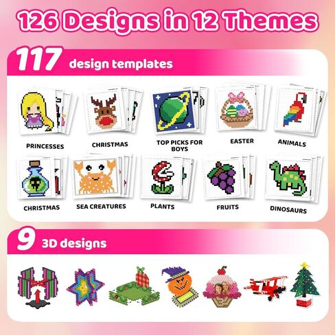 Funtopia 25600pcs Fuse Beads Kit, 5mm Melty Beads for Kids Crafts 32 Colors in Kuwait
