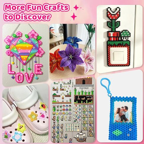 Funtopia 25600pcs Fuse Beads Kit, 5mm Melty Beads for Kids Crafts 32 Colors in Kuwait