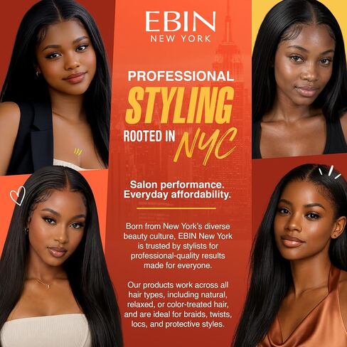 EBIN NEW YORK Wonder Lace Bond Extra Mega Hold 1.18oz - تركيبة محسنة بدون بقايا سهلة الاستخدام، سريعة الجفاف، مقاومة للماء، خالية من اللاتكس، مقاومة للتعرق in Kuwait