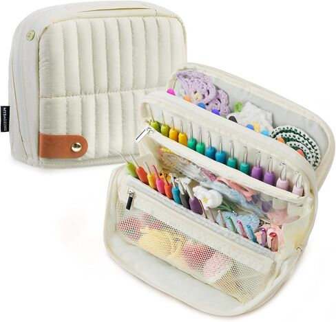 MYBAGZING Puffy Crochet Hook Case, Stand-Up Organizer for Hooks up to 7" in Saudi Arabia