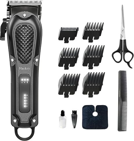 Haokry Hair Clippers for Men Professional - Cordless&Corded Barber Clippers for Hair Cutting & Grooming, Rechargeable Beard Trimmer in Kuwait