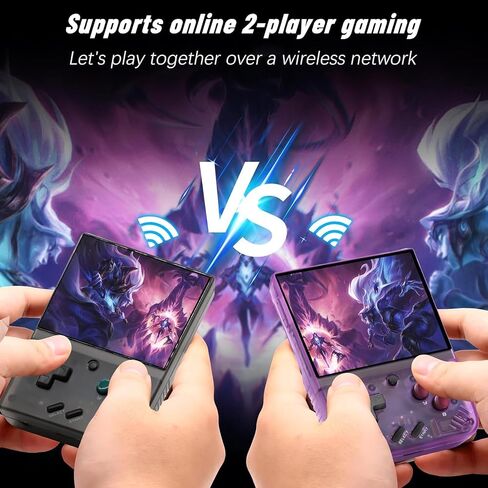 Gift for Men Women, Miyoo Mini Plus with Portable Case Retro Emulator Handheld Game Console with WiFi & RTC, Christmas Stocking Stuffers for Men, Mens Gifts for Dad,Husband, Gray in Saudi Arabia