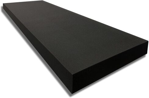 FOAMYFOAM 1" Thick, 24" Wide, 72" Long Charcoal Color High Density Upholstery Foam for Couch Cushions, Seat Cushions, Bedding and Many More DIY Projects. in Saudi Arabia